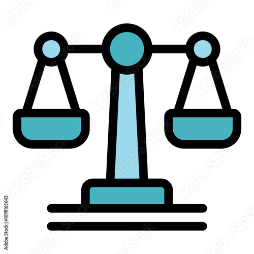 Balanced scales represent fairness, equality, and justice in legal systems