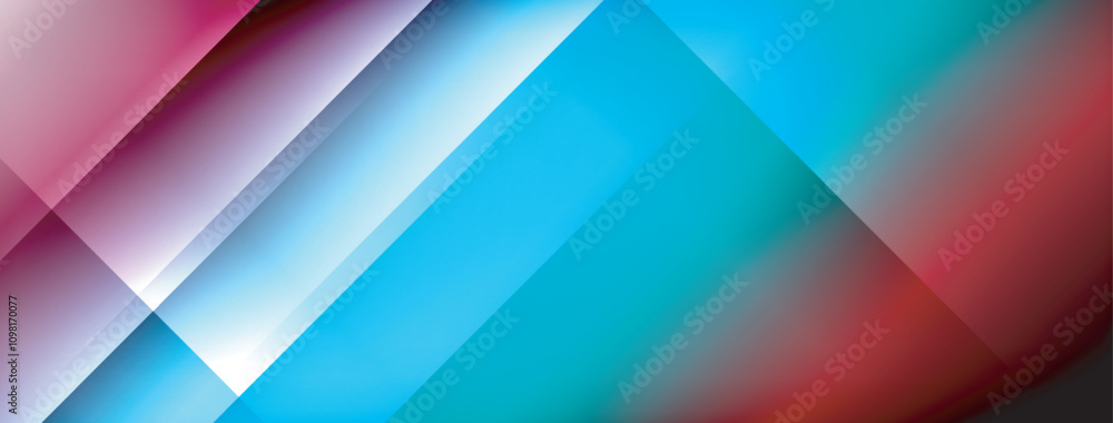 Obraz premium Colorful gradient with lines made of shadow and light. Creative background