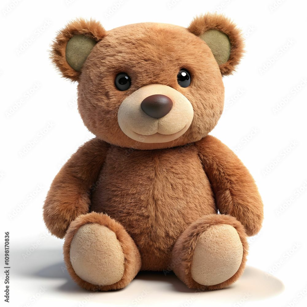 Obraz premium a teddy bear isolated on white background