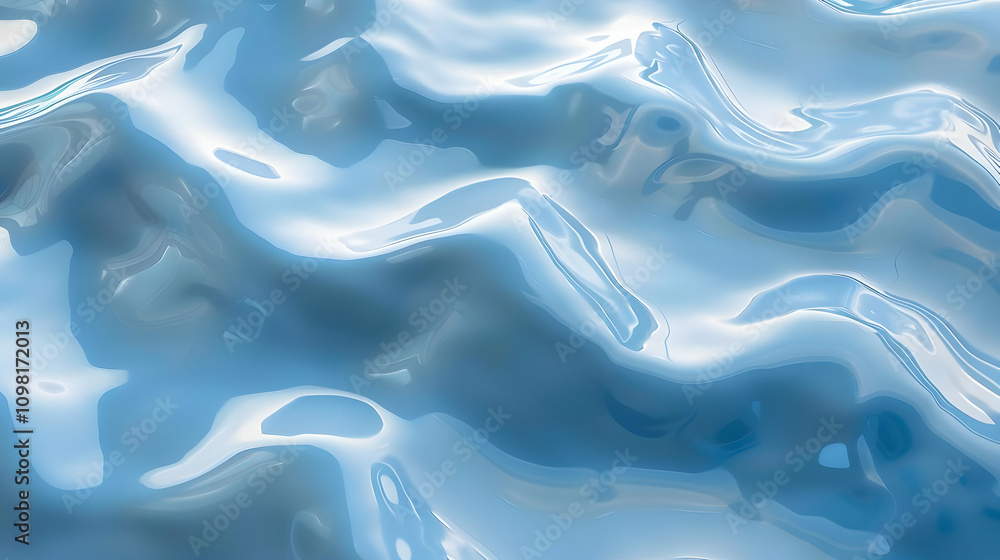 Obraz premium Abstract 3D Blue Liquid Wave Background