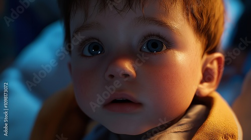 Close-up of baby boy having a medical check-up

 photo