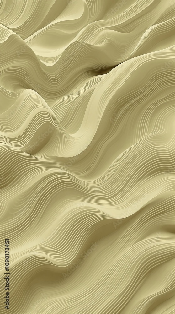 Obraz premium Wavy abstract stripes in green and brown for business background, abstract designs, wavy patterns, corporate style guide, corporate identity logos, business background lines.