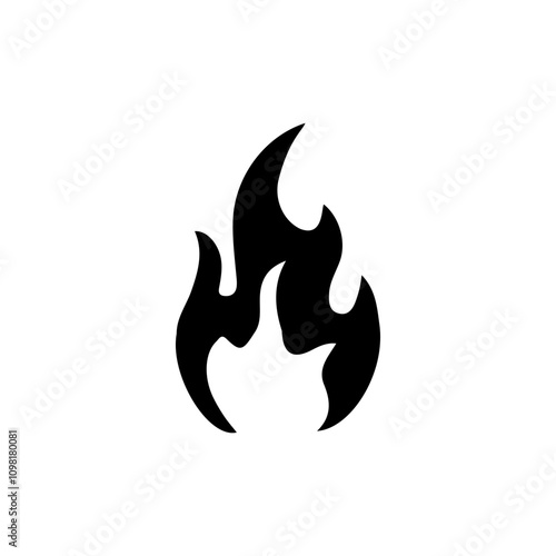 Fireflame icon logo template design illustration. photo