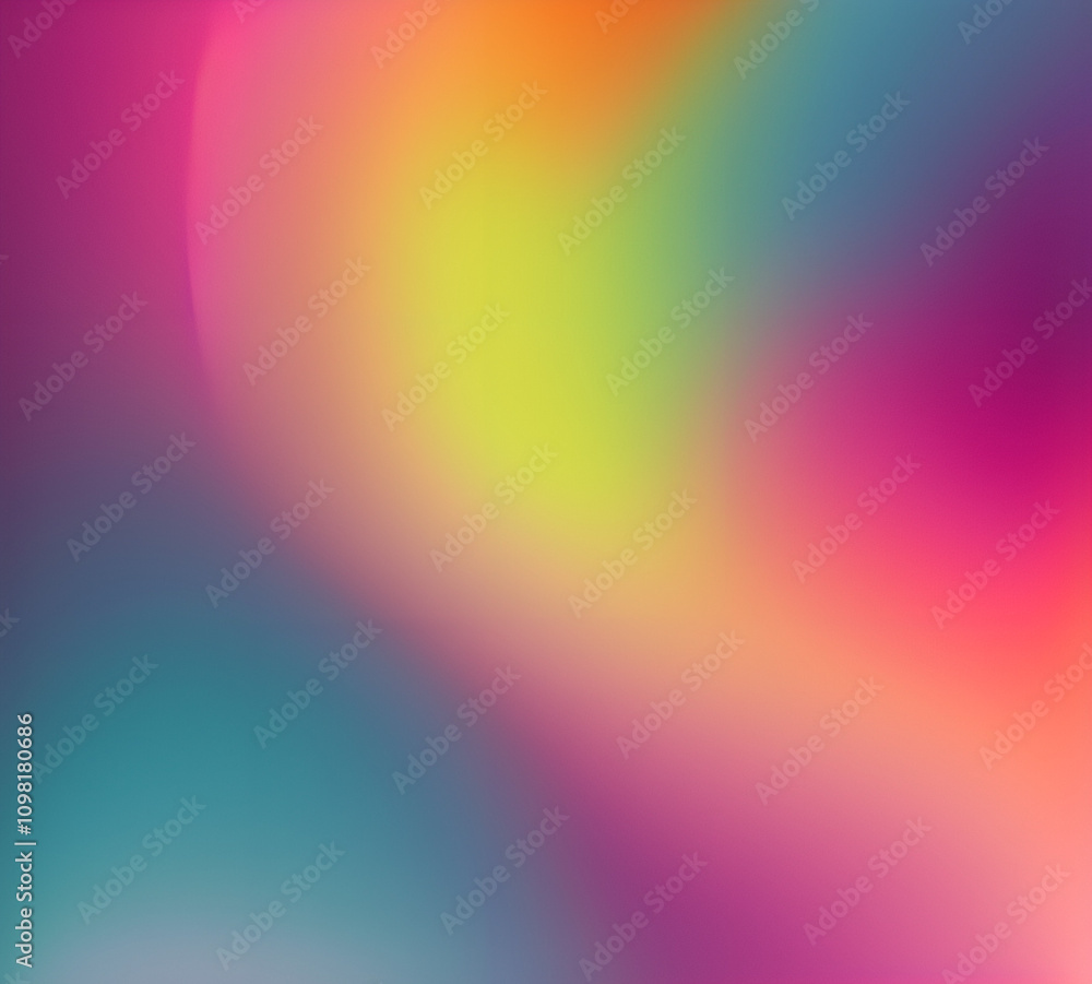 Obraz premium Wave of mixed beautiful gradient colors. smooth transitions. composition and leaking light exposure. Rainbow background. Modern design template. High quality 8k. generative ai