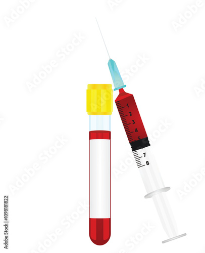 Blood sampling for lab. vector