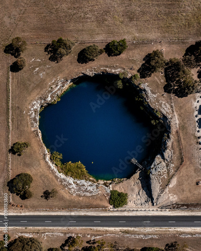 Little blue lake