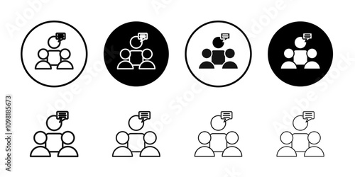 Expert opinion icon Symbol mark in filled style