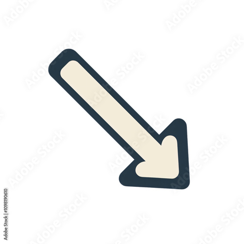 Right downward arrow icon