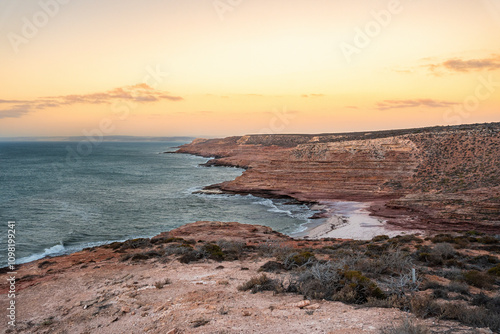 sunset over the sea