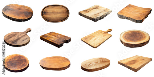 Variety of Wooden Cutting Boards and Platters