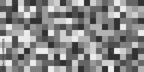 Censorship mosaic background. Pixel blur effect, protection parts for information, advertising or recognizable faces, grey square pattern, adult content, geometric texture nowaday vector concept