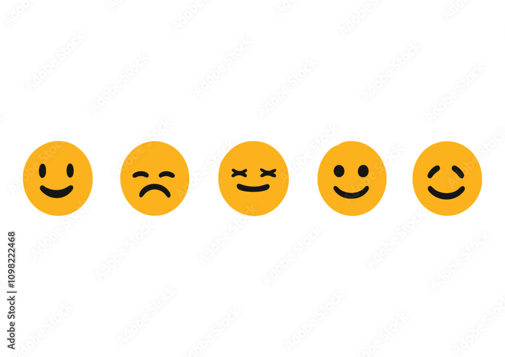 Fototapeta premium vector smilies