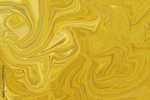 Liquified background with yellow and brown color. Abstract concept idea.