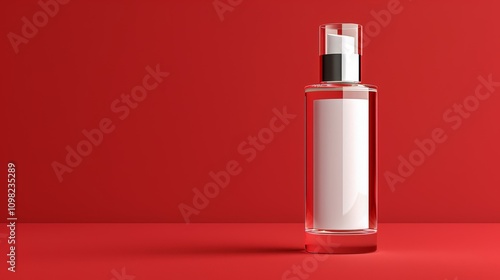 Stylish Cosmetic Spray Bottle Mockup photo