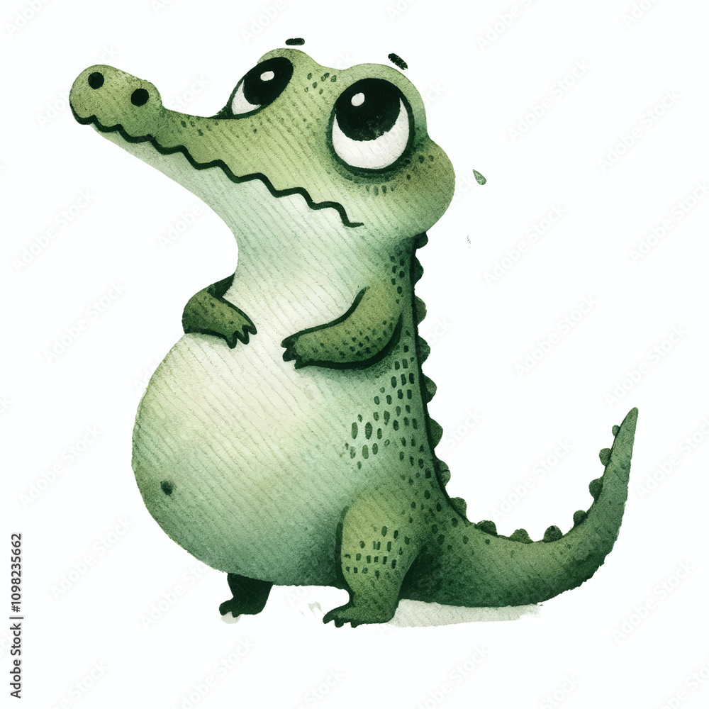 Fototapeta premium Worried Croc