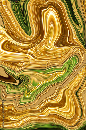 Liquified background with yellow and brown and green color. Abstract concept idea.