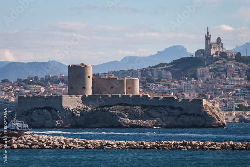 The Chateau d'If and the sea near Marseille