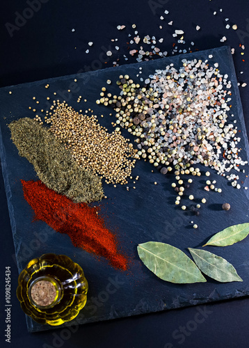 Multicolored spices