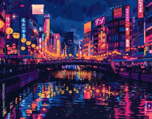 osaka neon light