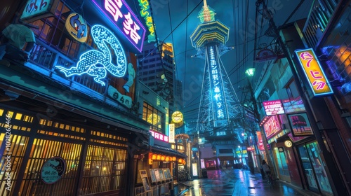 osaka neon light photo