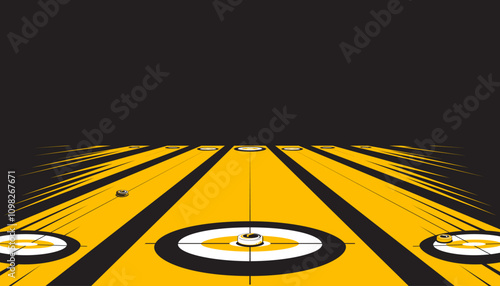 Abstract of curling sport background. Sports concept
