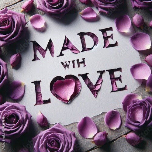 Made with love phrase to express love