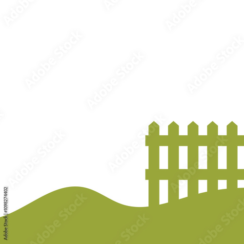 Garden Fence Silhouette