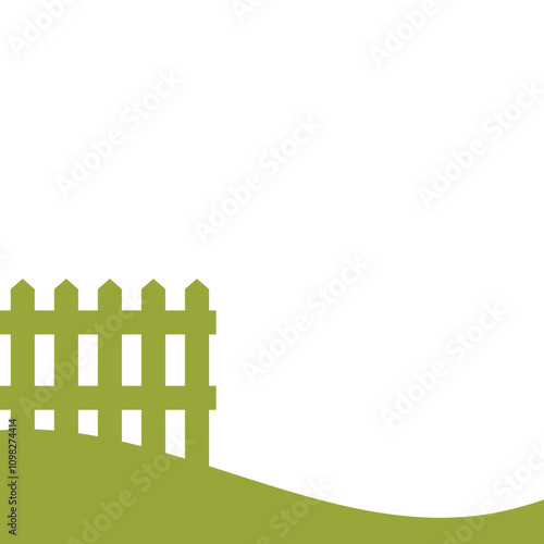 Garden Fence Silhouette
