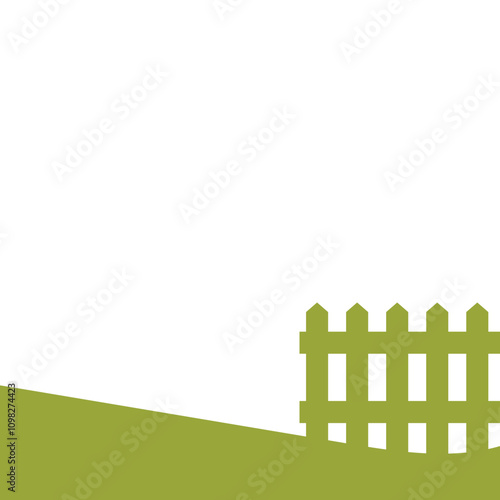 Garden Fence Silhouette