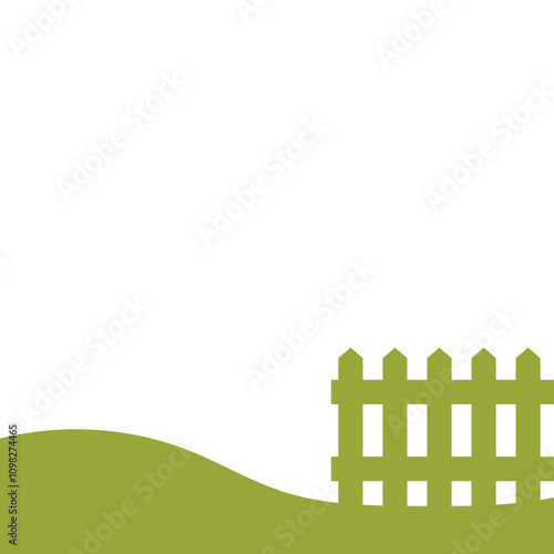 Garden Fence Silhouette