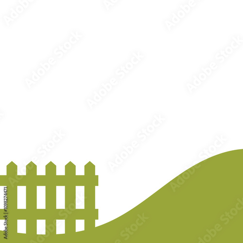 Garden Fence Silhouette