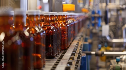 Wallpaper Mural Bottling Line in Pharmaceutical Manufacturing Facility Torontodigital.ca