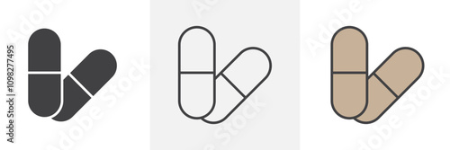 ainkiller icon collection in black and white and colored style