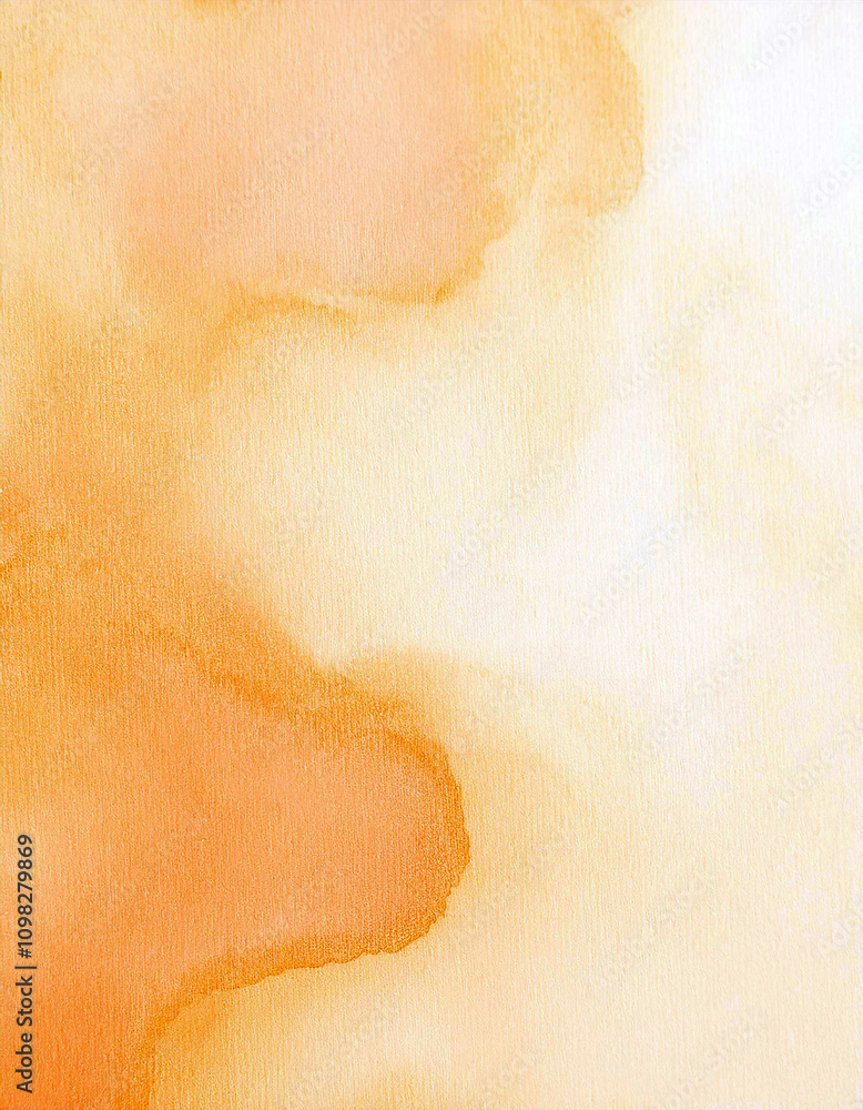 Fototapeta premium Abstract Peach Watercolor Background Texture Soft Pastel Shades Elegant Design