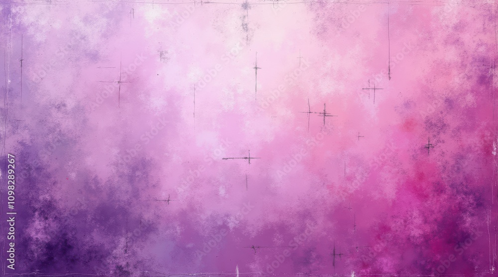 Fototapeta premium Vibrant Orchid Abstract Texture with Rough Smudges and Weathered Patterns