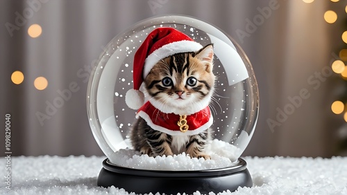 Cute Christmas Snow Globe 