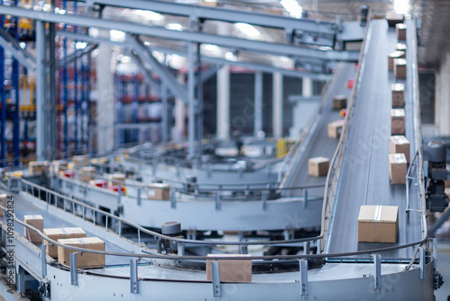 conveyor belt delivery distribution center