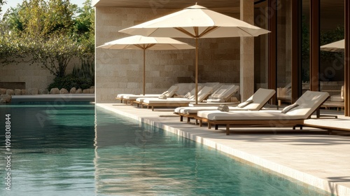 Tranquil Poolside Oasis: Luxury Resort Relaxation photo