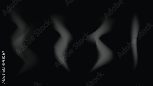 Smog Isolated On Black Background