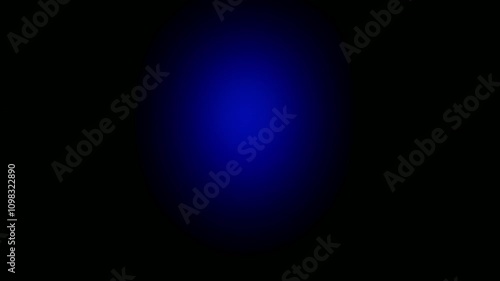 Real blue blurry pulsating light from hard drive activity led against black background, seamless looping 4K footage in ProRes 422