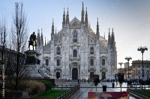 The city of Milan, Italy photo