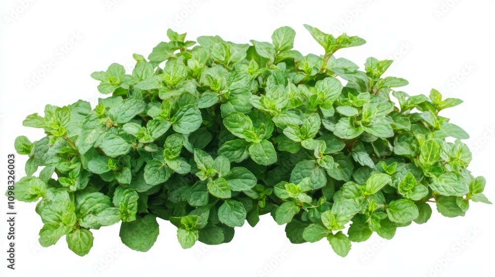 Obraz premium Fresh Mint Herb Plant - Vibrant Green Leaves