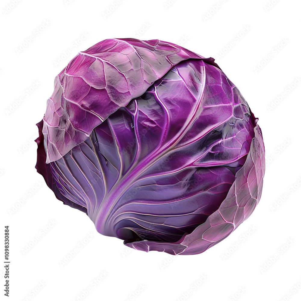 Obraz premium Purple Cabbage Isolated