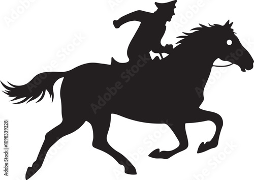 silhouette of a horse
