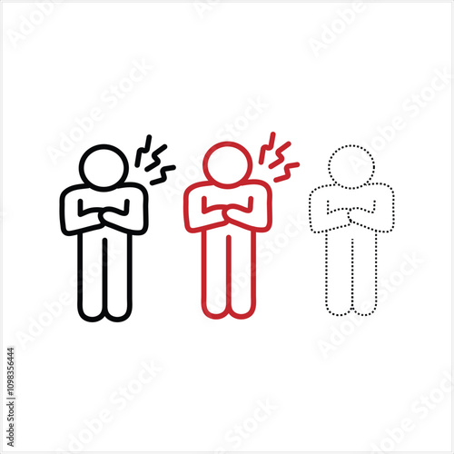 Heart attack  linear icon  , Myocardial infarction. Cardiovascular disease vector illustration on white background