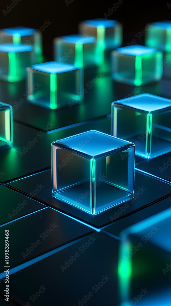 Obraz premium Technology sense future data network