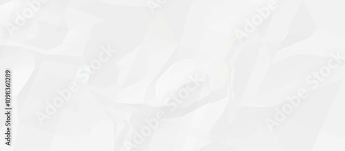 White crumpled paper texture background. Crumpled paper ball isolated on white with clipping path. panorama grunge wrinkly paper texture background, crumpled pattern texture. paper crumpled texture.