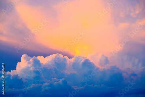 Wallpaper Mural Nice colorful clouds in the morning Torontodigital.ca