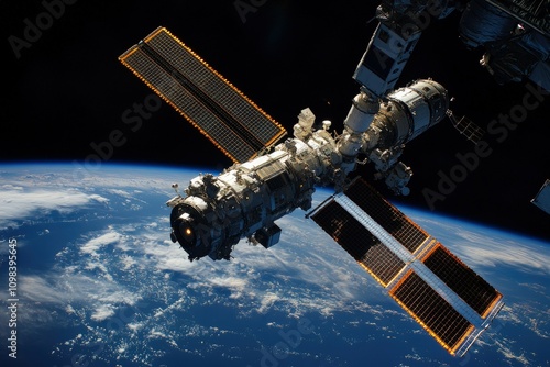 a space station in the middle of the earth photo