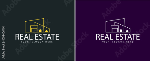 Real Estate, Property and Construction Logo design.